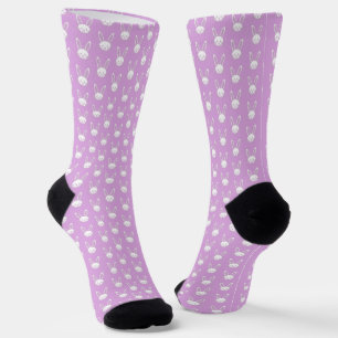 Easter Bunny Purple Socks