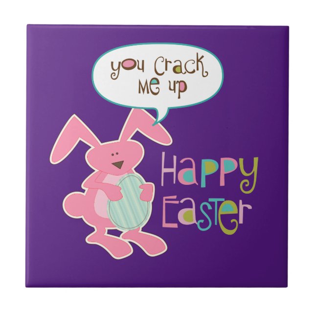 Easter Bunny Purple Tile (Front)