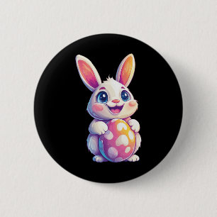 Easter Bunny Rabbit Easter Egg Graphic 2 6 Cm Round Badge