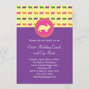 Easter Bunny Rabbit Invitation