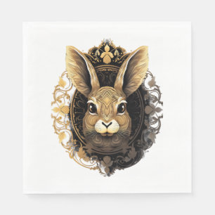 Easter Bunny Rabbit Mandala Arts Easter Day    Napkin