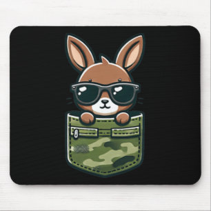 Easter Bunny Rabbit Sungles Pocket Tee Boys Kids  Mouse Mat