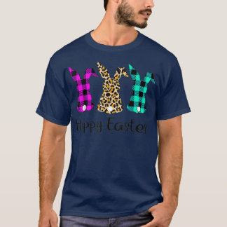 Easter Bunny Rabbit Trio Cute Happy Easter Day Gir T-Shirt