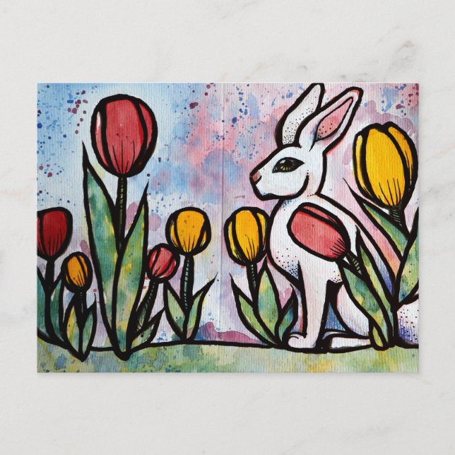 Easter Bunny Rabbits Nature Lovers Bunnies         Postcard (Front)