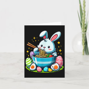 Easter Bunny Ramen Kawaii Japanese Noodle Women Ki Card