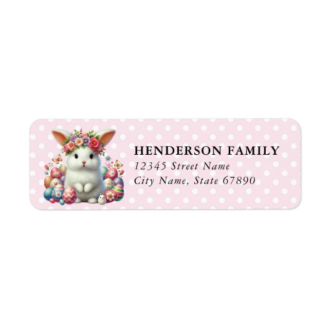 Easter Bunny Return Address Labels (Front)