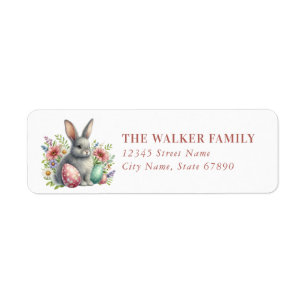 Easter Bunny Return Address Labels
