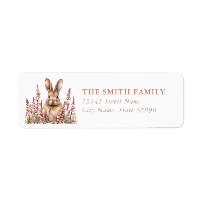 Easter Bunny Return Address Labels (Front)