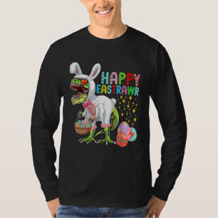 Easter Bunny Rex Dinosaur Egg 2023 Happy EastRAWR T-Shirt