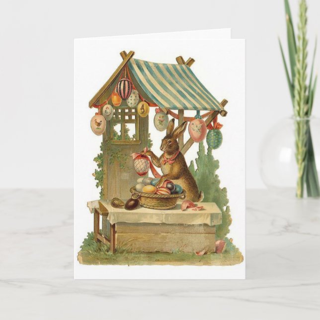 Easter Bunny Roadside Egg Stand Card (Front)