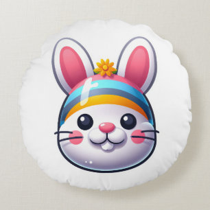 Easter Bunny Round Cushion