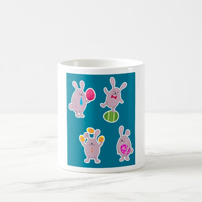 Easter Bunny Set with Colourful Eggs Coffee Mug (Creator Uploaded)