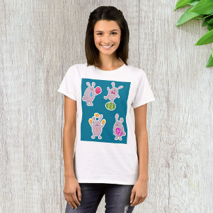Easter Bunny Set with Colourful Eggs T-Shirt