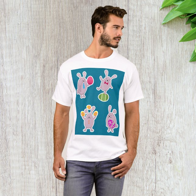 Easter Bunny Set with Colourful Eggs T-Shirt (Creator Uploaded)