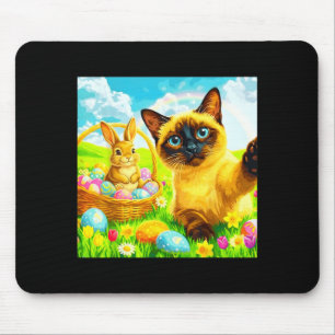 Easter Bunny Siamese Cat Selfie Rabbit Kitten Meme Mouse Mat