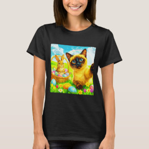 Easter Bunny Siamese Cat Selfie Rabbit Kitten Meme T-Shirt