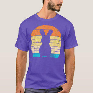 Easter Bunny Silhouette Sunset Retro Rabbit Men Wo T-Shirt