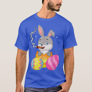 Easter Bunny Smoking a Cigar  Easter Egg T Outfit  T-Shirt