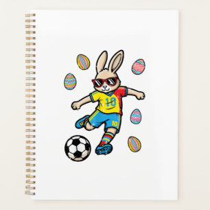 Easter Bunny Soccer Kick Rabbit Football Boys Kids Planner