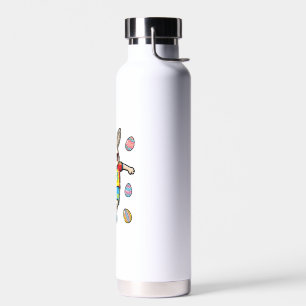Easter Bunny Soccer Kick Rabbit Football Boys Kids Water Bottle