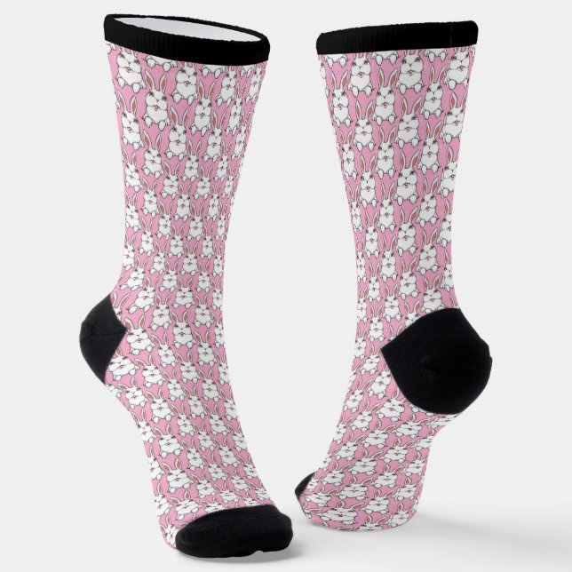 Easter Bunny Socks Festive Easter Socks Customize (Angled)