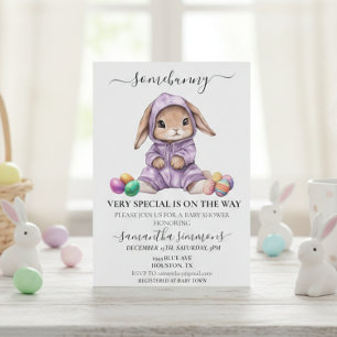 Easter Bunny Somebunny Special Baby Shower  Invitation