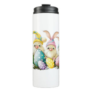 Easter Bunny Spring Cute Gnome Easter Egg Hunting Thermal Tumbler