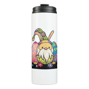 Easter Bunny Spring Cute Gnome Easter Egg Hunting Thermal Tumbler