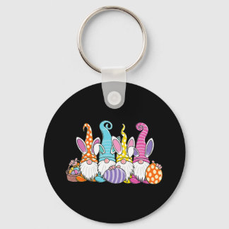 Easter Bunny Spring Gnome Easter Egg Hunting And B Key Ring