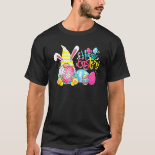 Easter Bunny Spring Gnome Easter Egg Hunting And B T-Shirt