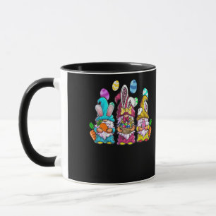 Easter Bunny Spring Gnome Easter Egg Hunting Mug