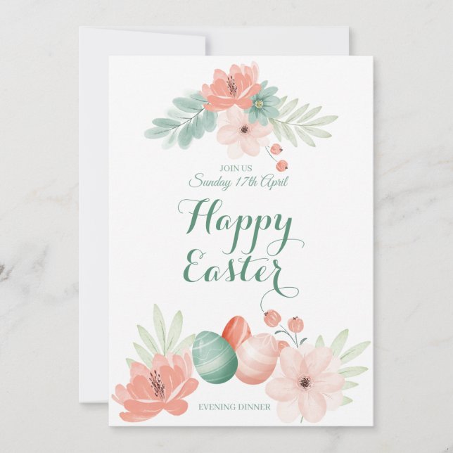 Easter Bunny Spring Party Invitation (Front)