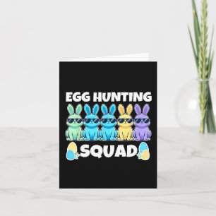 Easter Bunny Squad Humour Egg Hunting Day  Card