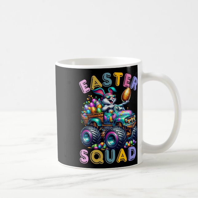 Easter Bunny Squad Humour Egg Hunting Day  Coffee Mug (Right)