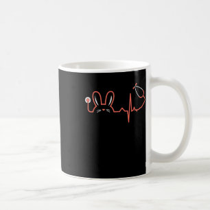 Easter Bunny Stethoscope Nurse Doctor Rabbit Scrub Coffee Mug