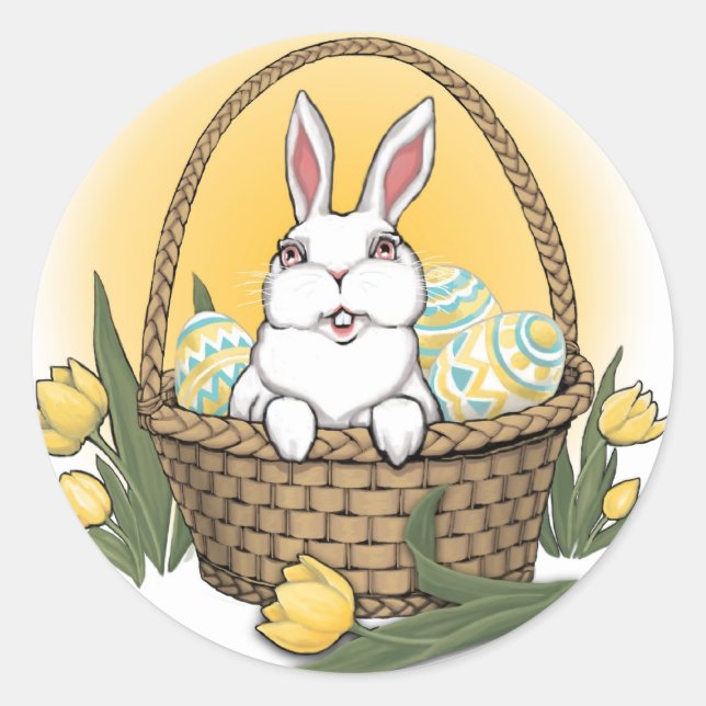 Easter Bunny Stickers Classic Easter Stickers (Front)