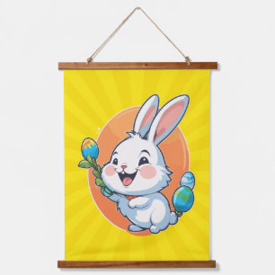 Easter Bunny Sublimation Design-93465 Hanging Tapestry