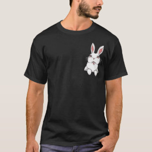 Easter Bunny T-shirt Pocket Bunny Rabbit Shirt