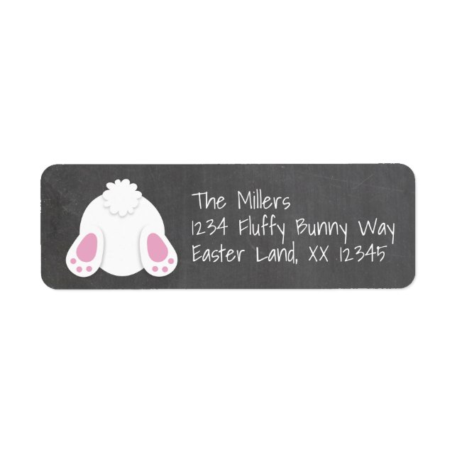 Easter Bunny Tail Return Address (Front)
