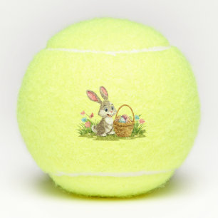 Easter bunny tennis balls