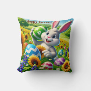 Easter Bunny Throw Pillow
