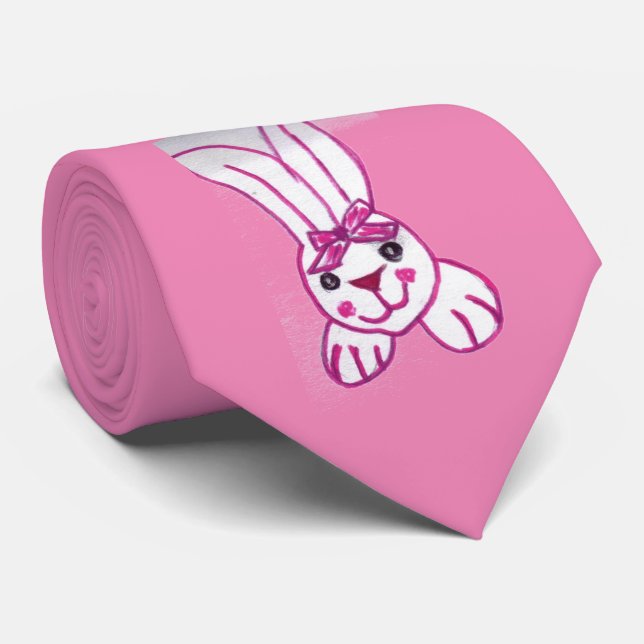 Easter Bunny Tie (Rolled)