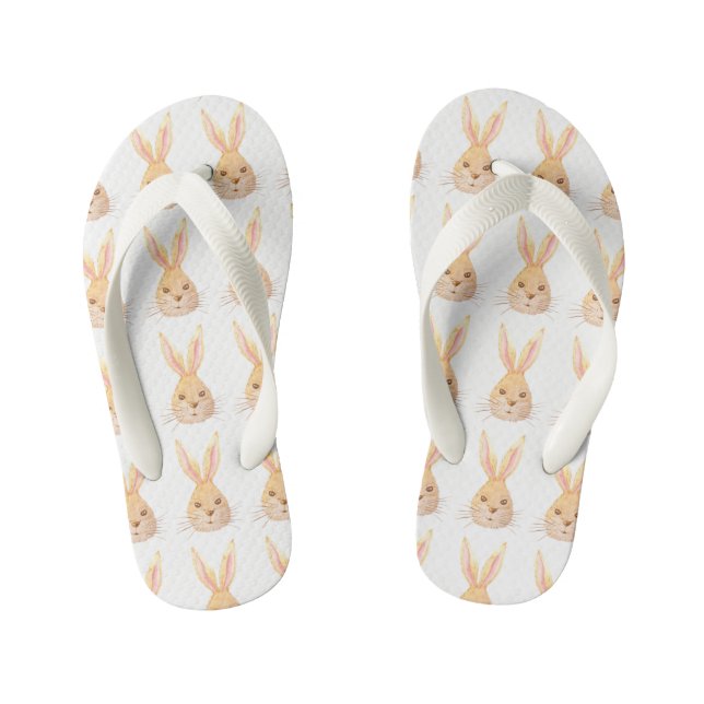 Easter Bunny (Toddler) Kid's Flip Flops (Footbed)