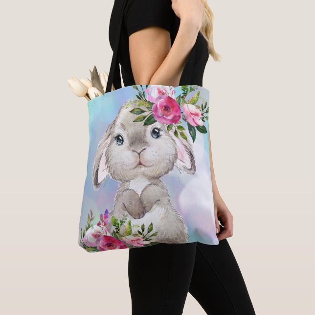 Easter Bunny Tote Bag (Close Up)