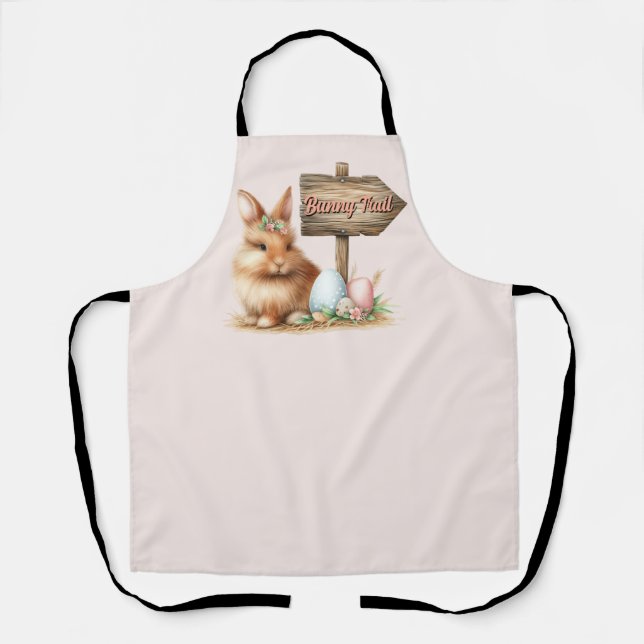 Easter Bunny Trail Apron (Front)
