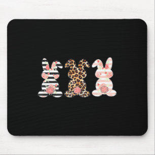 Easter Bunny Trio Shirt Rabbit Leopard Matching Cu Mouse Mat