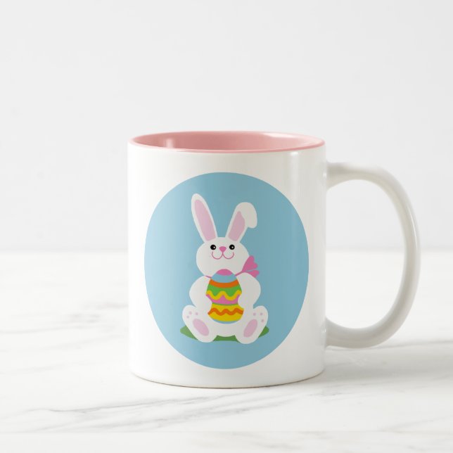 Easter Bunny Two-Tone Coffee Mug (Right)