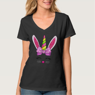 Easter Bunny Unicorn Cute Bunny Face Easter Day 20 T-Shirt