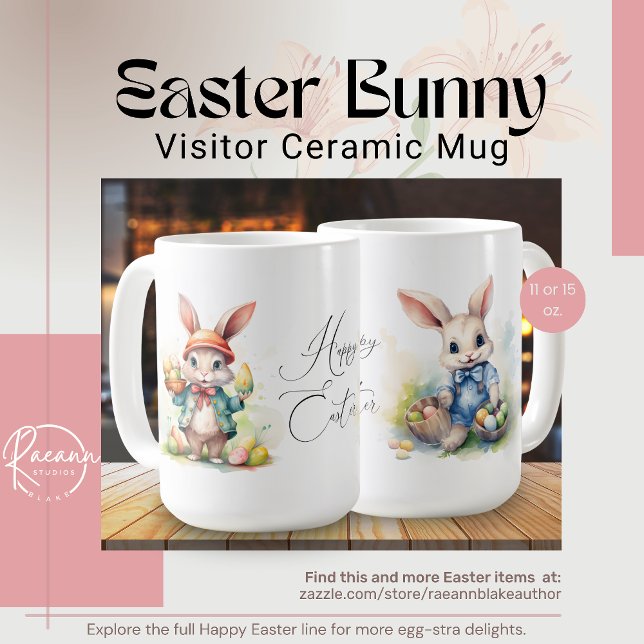 Easter Bunny Visitor Ceramic Mug (Creator Uploaded)