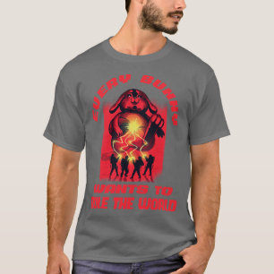 Easter Bunny Wants To Rule World Peace T-Shirt